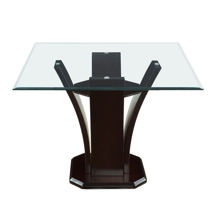 Daisy Counter Height Table in Espresso/Transparent - 710-36SQ* image