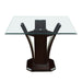 Daisy Counter Height Table in Espresso/Transparent - 710-36SQ* image