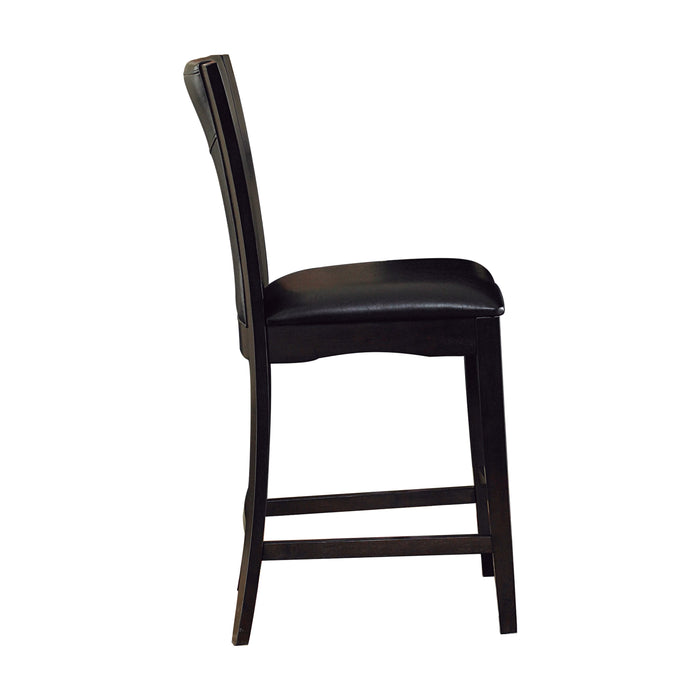 Daisy Counter Height Chair, Dark Brown Bi-Cast Vinyl in Brown/Espresso - 710-24