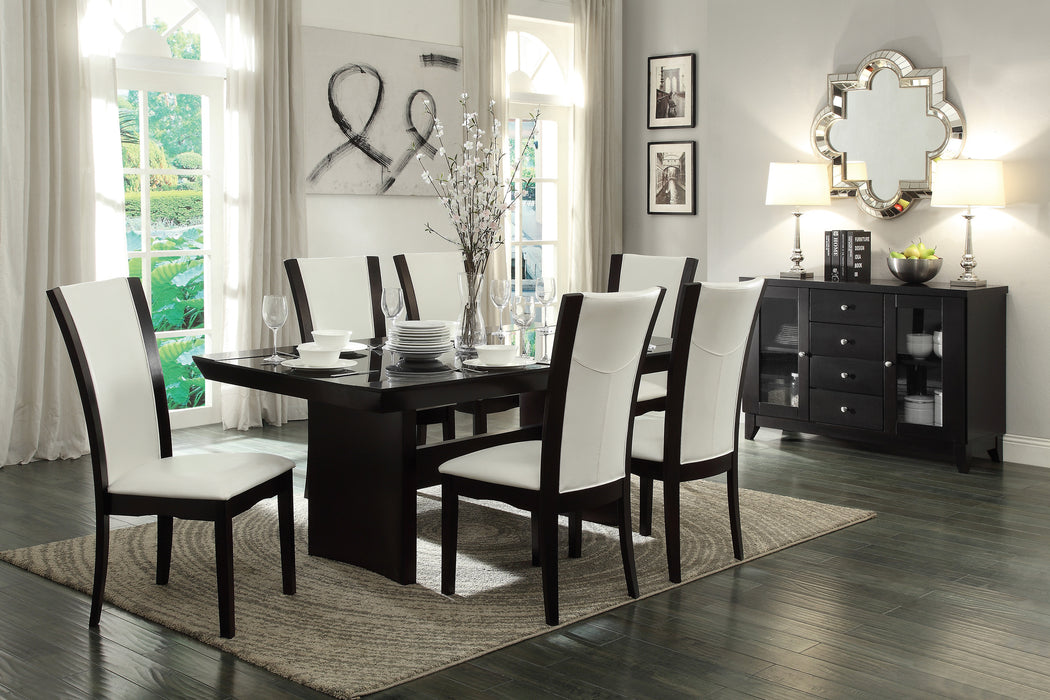 Daisy Side Chair in Espresso/White - 710WS