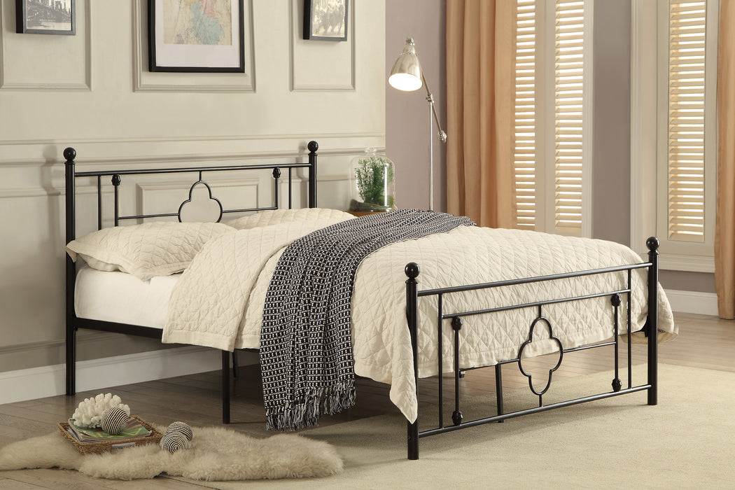 Morris Full Platform Bed in Metal/Black - 2051FBK-1