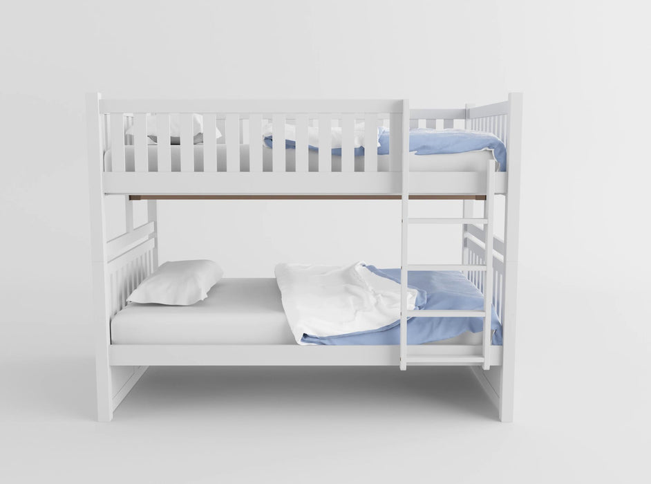 Galen (4) Full/Full Bunk Bed with Twin Trundle in White - B2053FFW-1*R