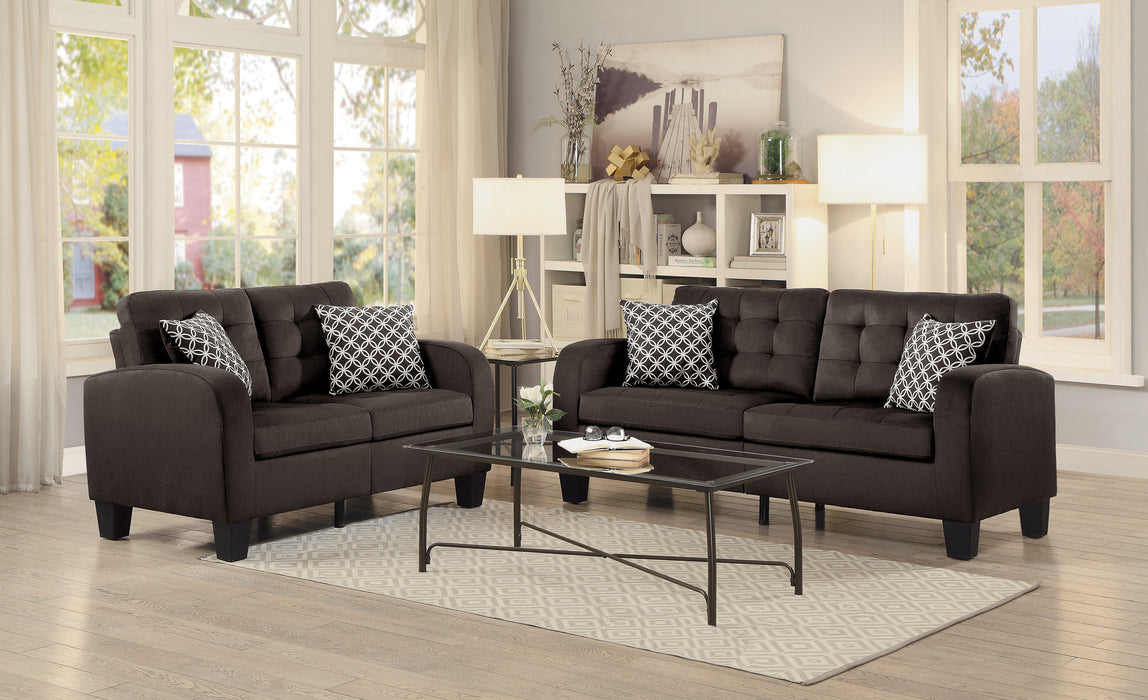 Sinclair Loveseat in Brown - 8202CH-2