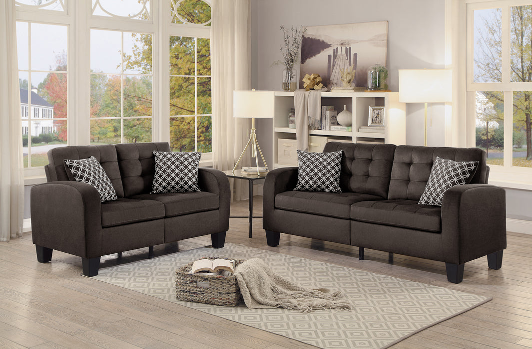 Sinclair Loveseat in Brown - 8202CH-2