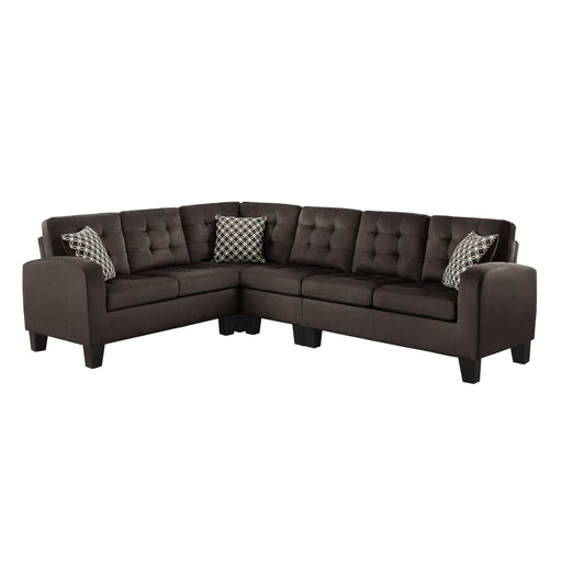 Sinclair 2-Piece Reversible Sectional in Brown - 8202CH*SC image