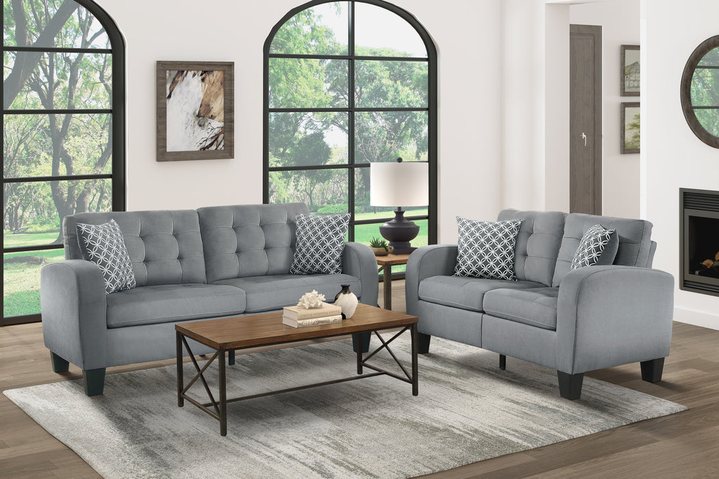 Sinclair Loveseat in Gray - 8202GRY-2