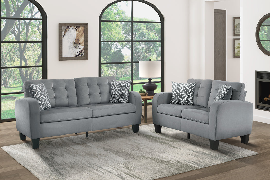 Sinclair Loveseat in Gray - 8202GRY-2