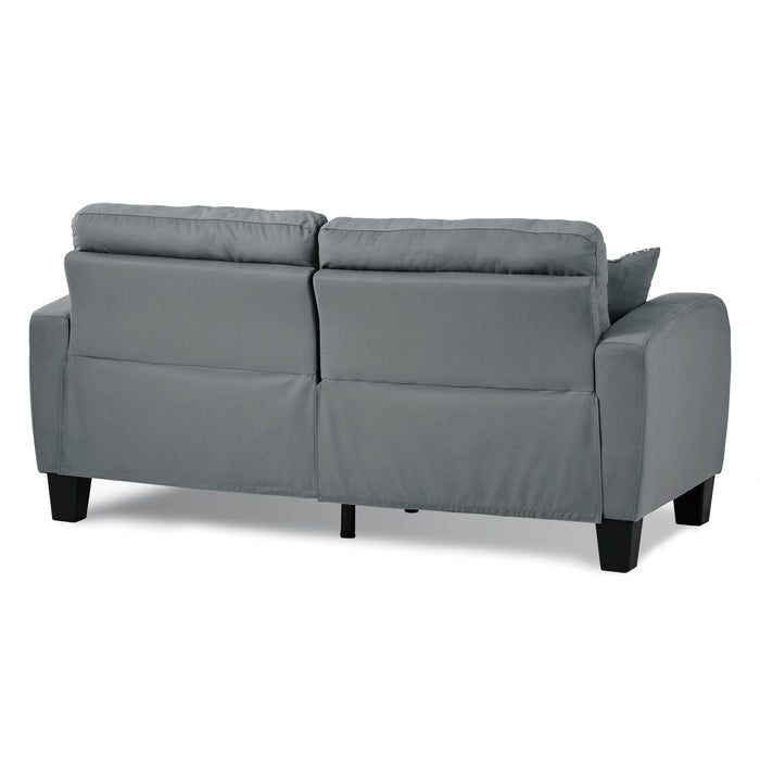 Sinclair 2pc Set: Sofa, Love in Gray - 8202GRY*2