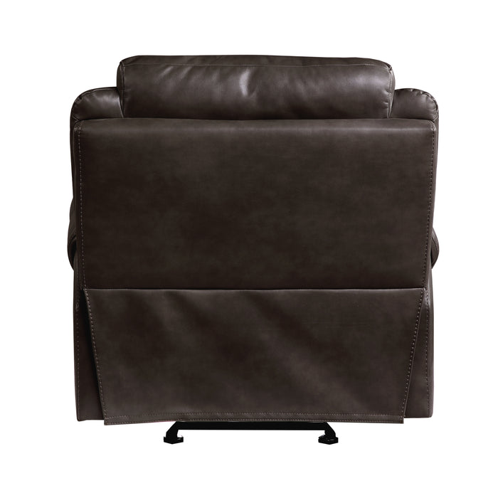 Aram Glider Reclining Chair in Brown - 8206BRW-1