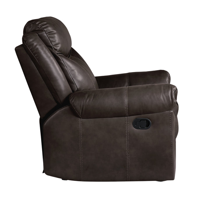 Aram Glider Reclining Chair in Brown - 8206BRW-1