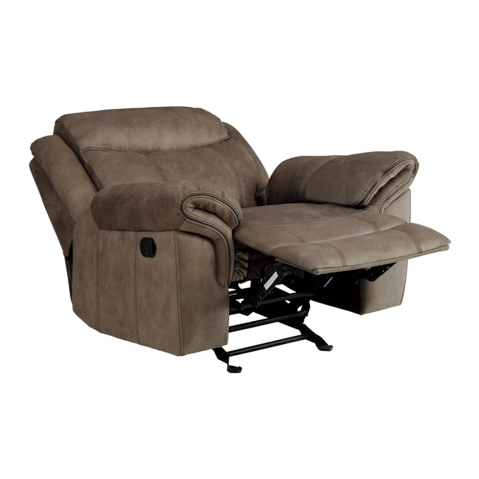 Aram Glider Reclining Chair in Brown - 8206NF-1