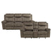 Aram 2pc Set: Sofa, Love in Brown - 8206NF*2 image