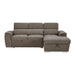 Ferriday 2-Piece Sectional with Adjustable Headrests, Pull-out Bed and Right Chaise with Hidden Storage in Taupe - 8228TP* image