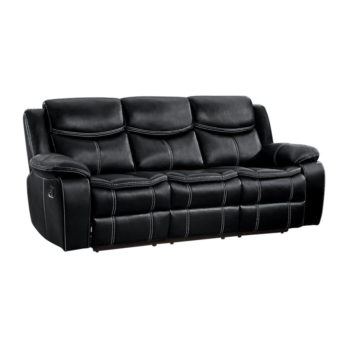 Bastrop 2pc Set: Sofa, Love in Black - 8230BLK*2