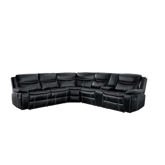 Bastrop 3-Piece Sectional with Right Console in Black - 8230BLK*SC image