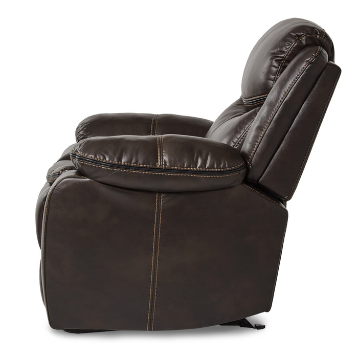 Bastrop Glider Reclining Chair in Brown - 8230BRW-1