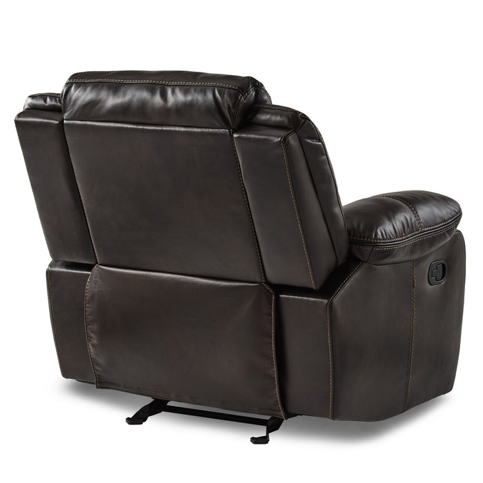 Bastrop Glider Reclining Chair in Brown - 8230BRW-1