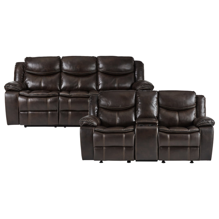 Bastrop 2pc Set: Sofa, Love in Brown - 8230BRW*2 image