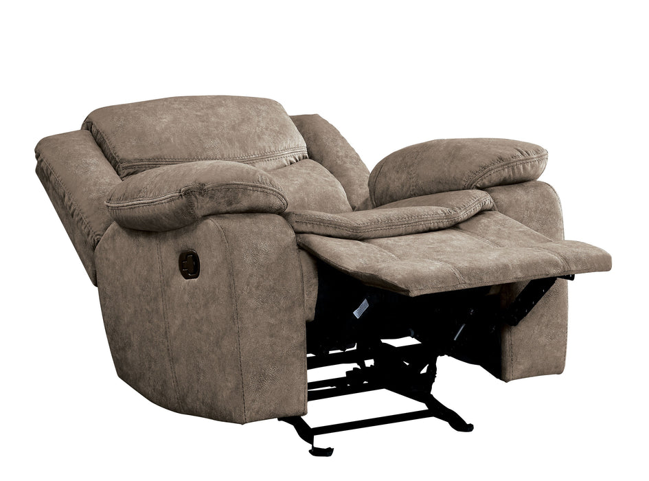 Bastrop Glider Reclining Chair in Brown - 8230FBR-1