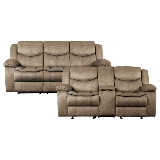 Bastrop 2pc Set: Sofa, Love in Brown - 8230FBR*2 image