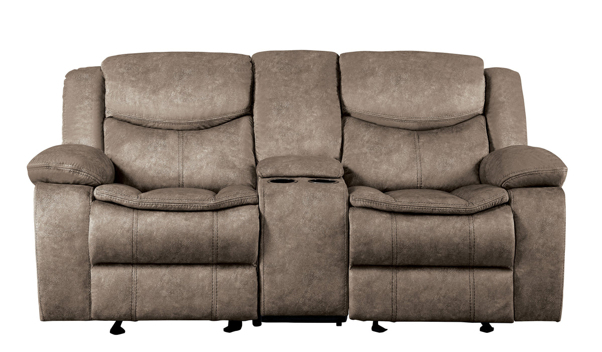 Bastrop 2pc Set: Sofa, Love in Brown - 8230FBR*2