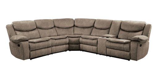 Bastrop 3-Piece Sectional with Right Console in Brown - 8230FBR*SC image