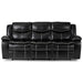 Bastrop Double Reclining Sofa in Black - 8230BLK-3 image