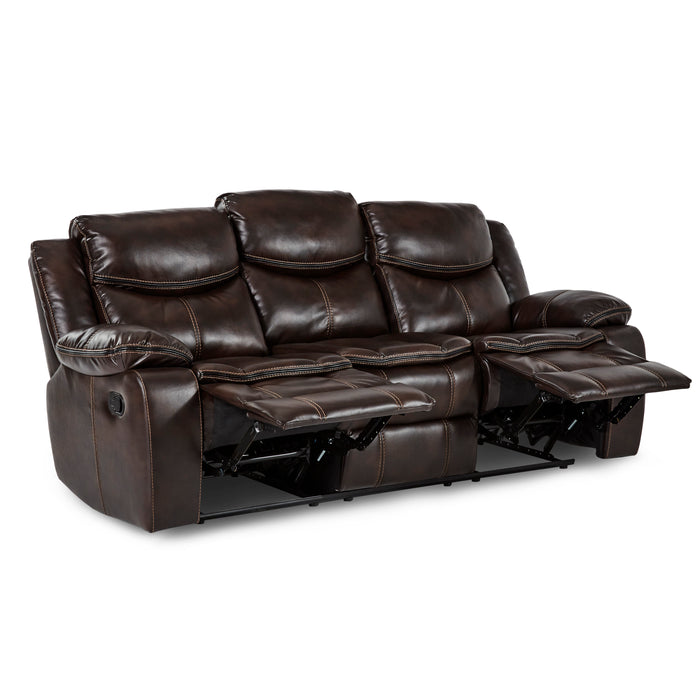 Bastrop Double Reclining Sofa in Brown - 8230BRW-3