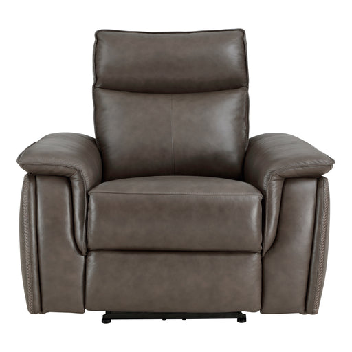 Maroni Power Reclining Chair with Power Headrest in Brown - 8259RFDB-1PWH image