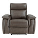 Maroni Power Reclining Chair with Power Headrest in Brown - 8259RFDB-1PWH image