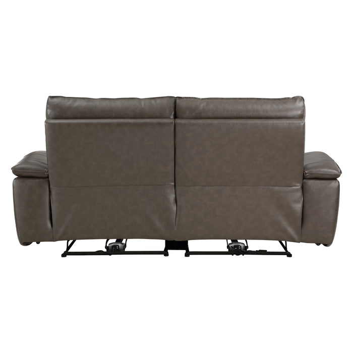 Maroni (2)Power Double Reclining Loveseat with Power Headrests in Brown - 8259RFDB-2PWH*