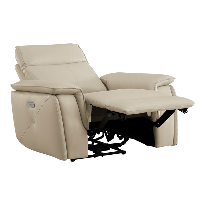 Maroni Power Reclining Chair with Power Headrest in Taupe - 8259RFTP-1PWH