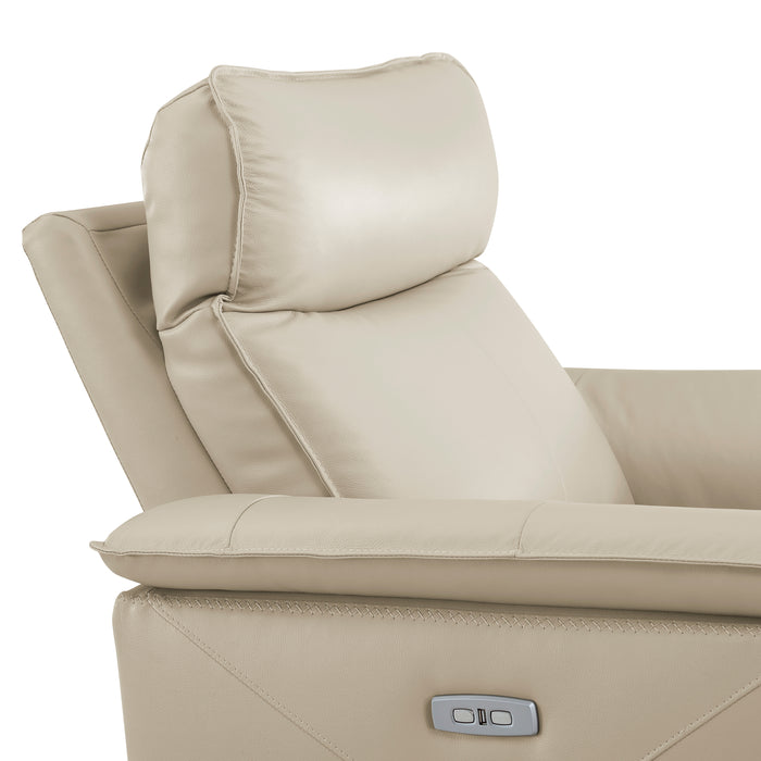 Maroni Power Reclining Chair with Power Headrest in Taupe - 8259RFTP-1PWH