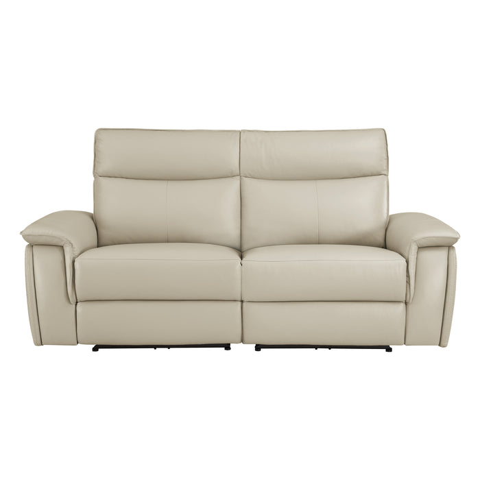 Maroni (2)Power Double Reclining Loveseat with Power Headrests in Taupe - 8259RFTP-2PWH* image