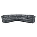 Falun 6-Piece Modular Power Reclining Sectional in Gray - 8260GY*6PW image