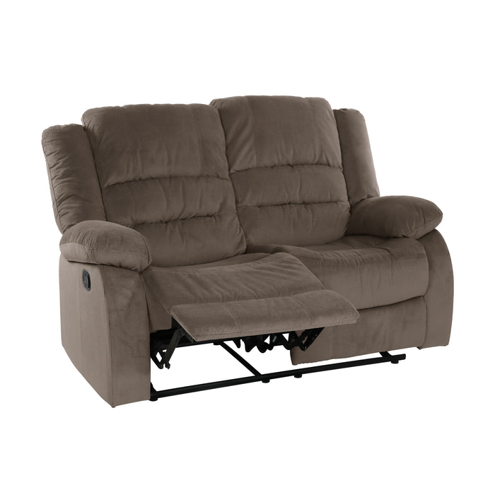 Jarita Double Reclining Loveseat in Brown - 8329CH-2