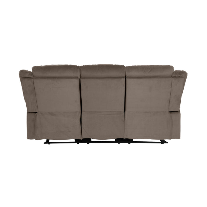 Jarita Double Reclining Sofa in Brown - 8329CH-3