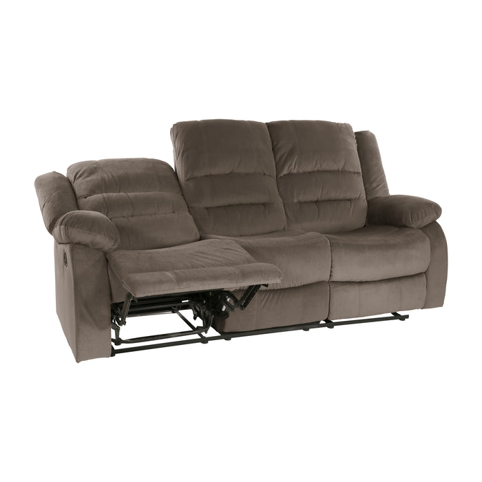 Jarita Double Reclining Sofa in Brown - 8329CH-3