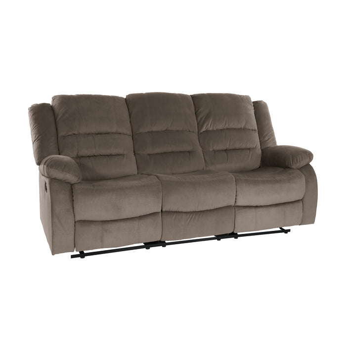 Jarita Double Reclining Sofa in Brown - 8329CH-3