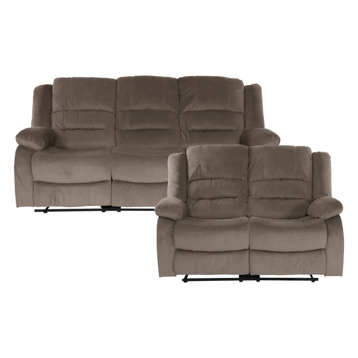 Jarita 2pc Set: Sofa, Love in Brown - 8329CH*2 image