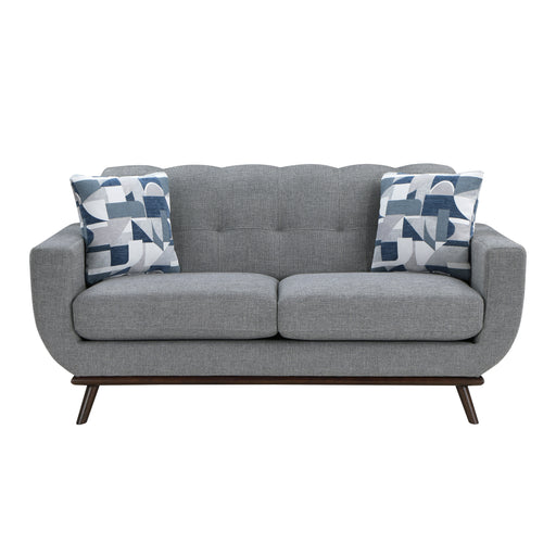 Everton Loveseat in Gray/Walnut - 8341GY-2RV image