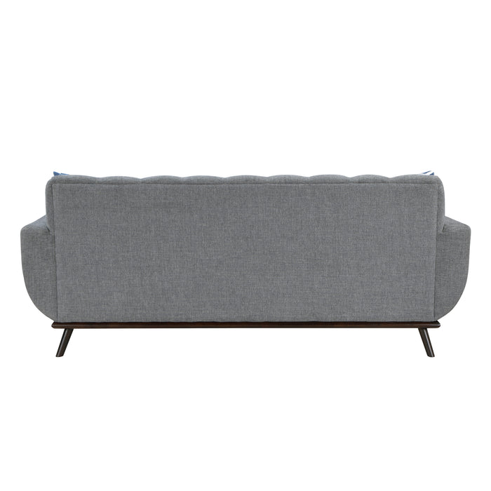 Everton Reversible Sofa Chaise in Gray/Walnut - 8341GY-3SCRV