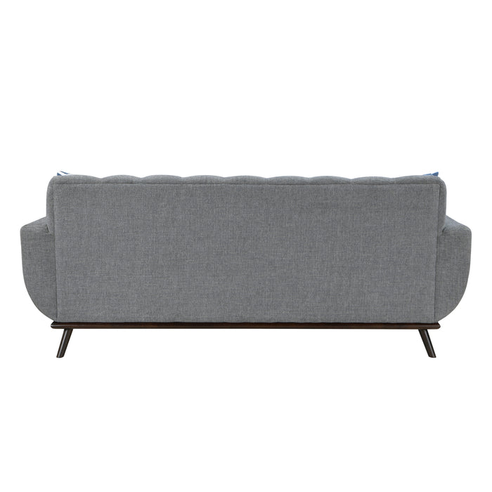 Everton Reversible Sofa Chaise in Gray/Walnut - 8341GY-3SCRV