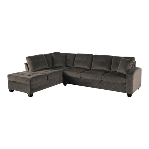 Emilio 2-Piece Reversible Sectional with Chaise in Brown - 8367CH* image