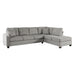 Emilio 2-Piece Reversible Sectional with Chaise in Taupe - 8367TP* image