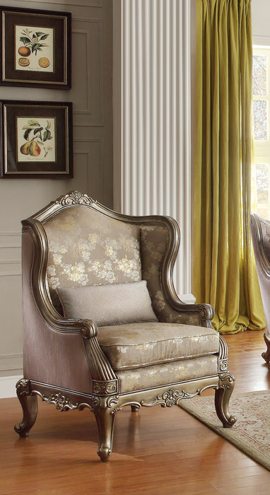 Florentina Accent Chair in Other/Metallic Accent - Traditional - 8412-1