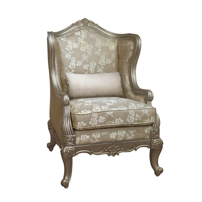 Florentina Accent Chair in Other/Metallic Accent - Traditional - 8412-1