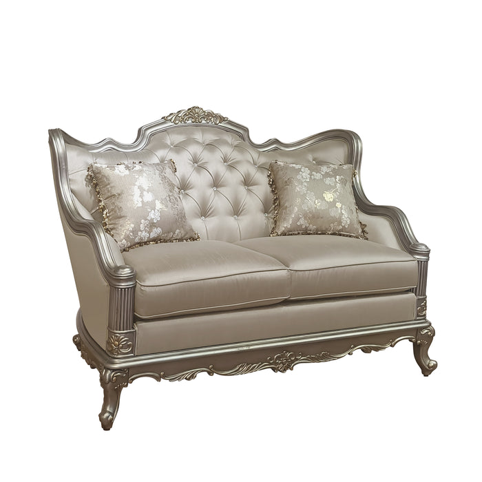 Florentina Loveseat in Other/Metallic Accent - Traditional - 8412-2