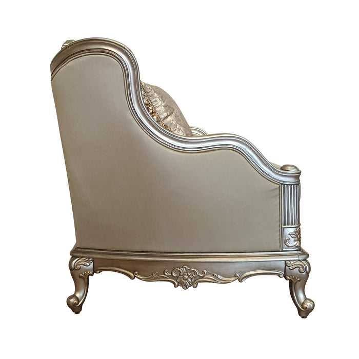 Florentina Loveseat in Other/Metallic Accent - Traditional - 8412-2