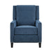 Banks Push Back Reclining Chair in Blue - 8505BU-1 image